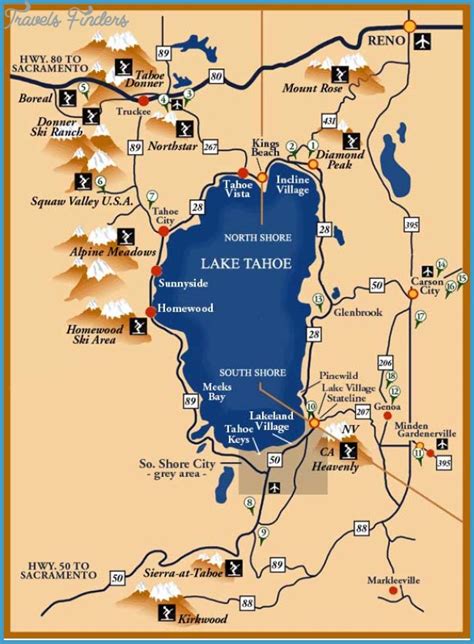 MAP Map of South Lake Tahoe
